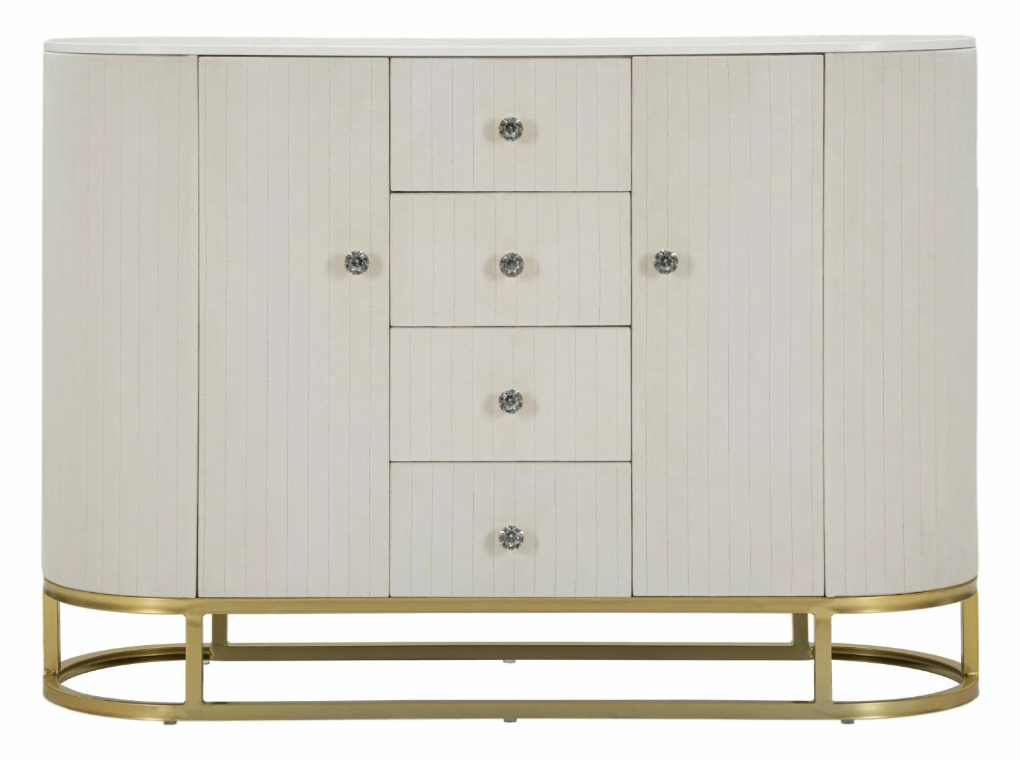 Credenza Lodovico, 120x40 h85 cm, Crema e Bianco<Dmora Flash Sale