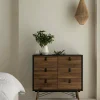 Credenza Maka, 40x102 h95 cm, Nero e Noce<Dmora Best Sale