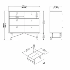 Credenza Maka, 40x102 h95 cm,<Dmora Discount