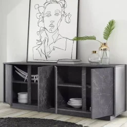 Credenza Nika, 180x43 h79 cm,<Dmora Outlet