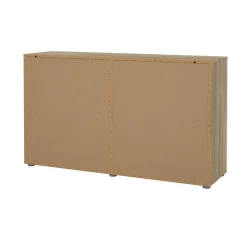 Credenza Phethai, 40x140 h82 cm, Quercia e Bianco<Dmora Sale
