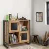 Credenza Telesilla, Quercia e Nero, 89x35h89 cm<Dmora Cheap