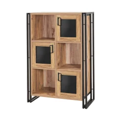 Credenza Telesilla, Quercia e Nero, 89x35h127 cm<Dmora Best