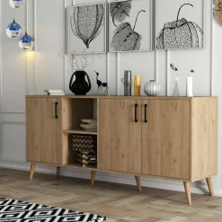 Credenza Vardah, 180x45 h80 cm,<Dmora Sale