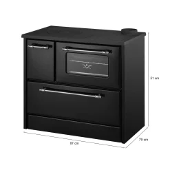 Cucina a legna Andalo, 87x51 h79 cm,<Dmora Best Sale
