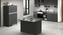 Cucina completa Arlo, 100% Made in Italy, Antracite e Ardesia<Dmora Cheap