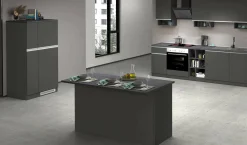 Cucina completa Arlo, 100% Made in Italy, Antracite e Ardesia<Dmora Online