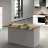 Cucina completa Daquilant, 100% Made in Italy, Bianco lucido e Rovere<Dmora Outlet