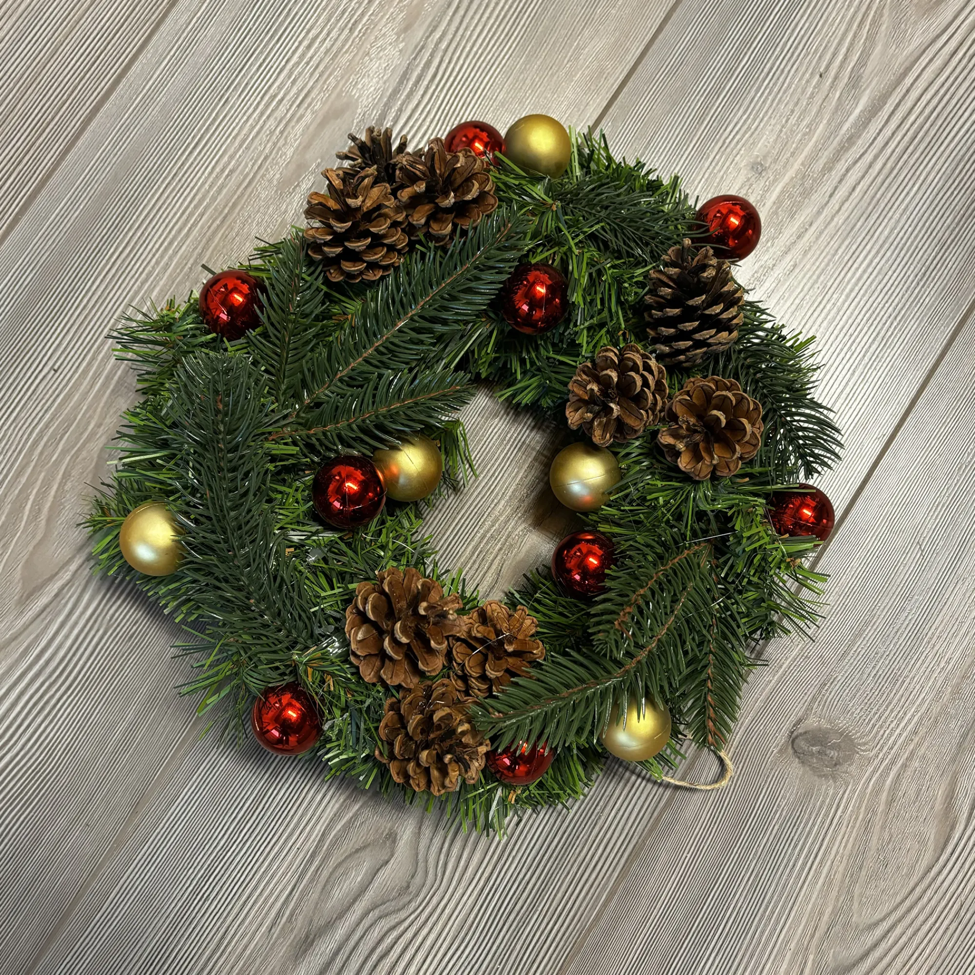 Decorazione da Natale Chardon, Verde e Rosso, 30x30 h10 cm<Dmora Sale