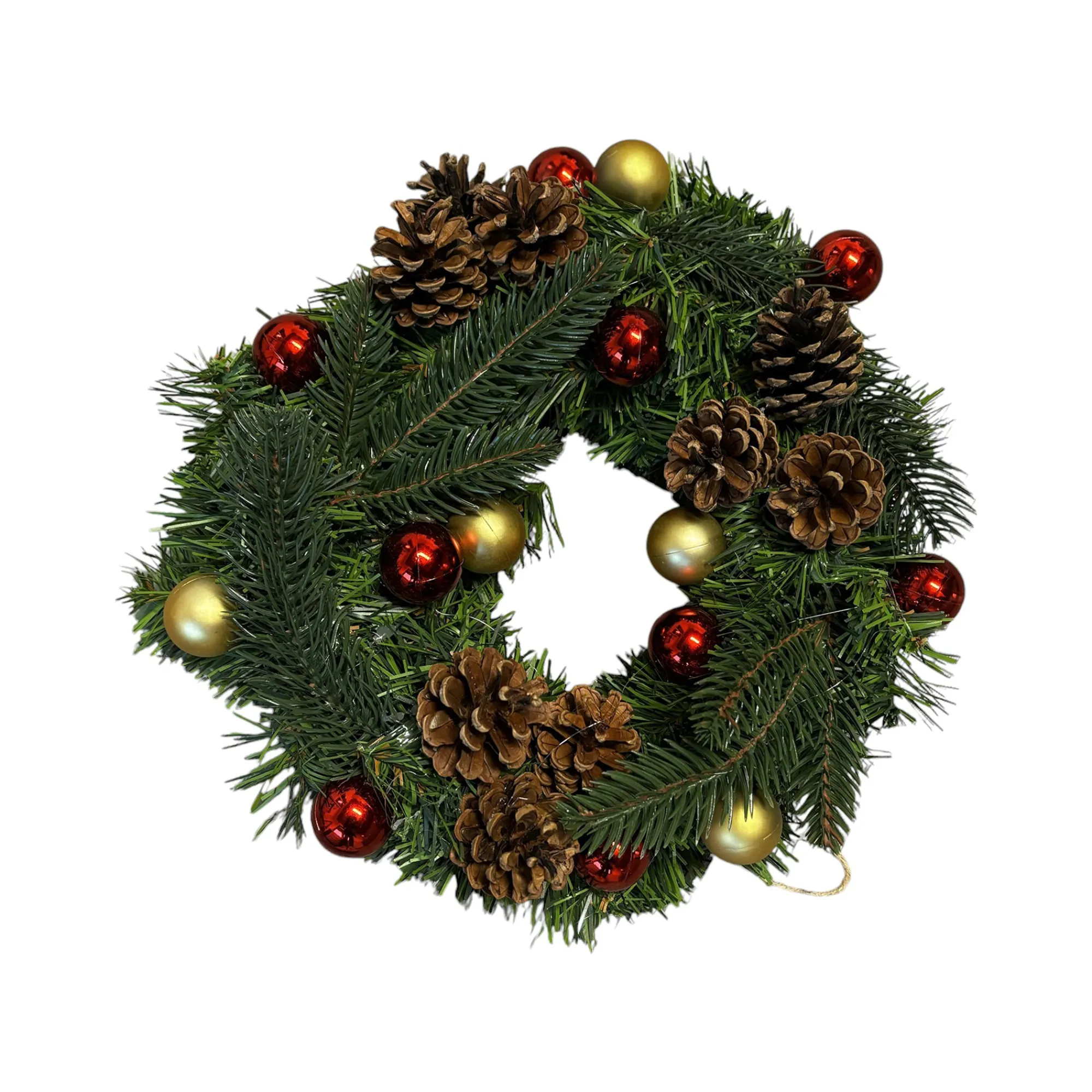 Decorazione da Natale Chardon, Verde e Rosso, 30x30 h10 cm<Dmora Sale