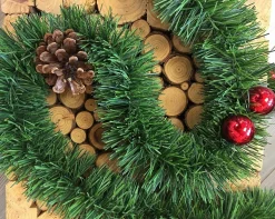 Decorazione da Natale Truschedu, 800x8 h8 cm, Verde e Rosso<Dmora Outlet