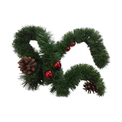 Decorazione da Natale Truschedu, 800x8 h8 cm, Verde e Rosso<Dmora Outlet