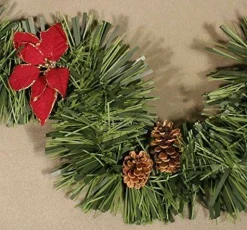 Decorazione da Natale Villorba, 500x15 h15 cm, Verde e Rosso<Dmora Best Sale