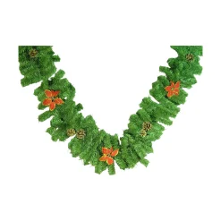 Decorazione da Natale Zollino, 220x25 h25 cm, Vedre e Rosso<Dmora Best