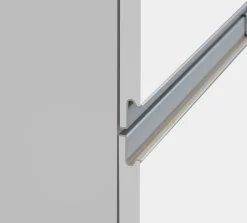 Dispensa da cucina Atrax, 30x60h165 cm, Bianco lucido e Rovere<Dmora Online