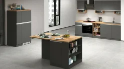 Dispensa da cucina Dcasasol, 60x60h165 cm, Antracite e Rovere<Dmora Flash Sale