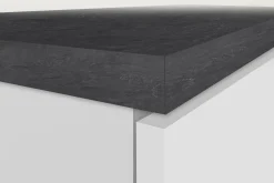 Dispensa da cucina Dcasasol, 60x60h165 cm, Bianco lucido e Ardesia<Dmora Best