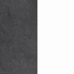 Dispensa da cucina Dcasasol, 60x60h165 cm, Bianco lucido e Ardesia<Dmora Best