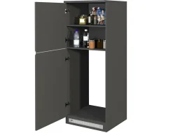 Dispensa da cucina Mesarthim, 60x60h165 cm, Antracite e Ardesia<Dmora Fashion