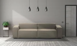 Divano fisso 3 posti Argo, Cm 260x95h70,<Dmora Store
