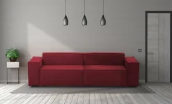 Divano fisso 3 posti Argo, Cm 260x95h70,<Dmora Flash Sale