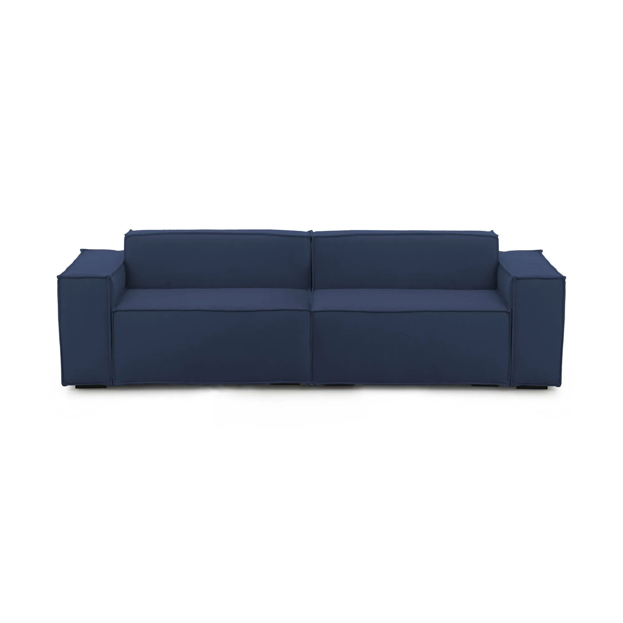 Divano fisso 3 posti Argo, Cm 260x95h70,<Dmora Shop