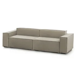 Divano fisso 3 posti Argo, Cm 260x95h70,<Dmora Store