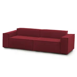 Divano fisso 3 posti Argo, Cm 260x95h70,<Dmora Flash Sale