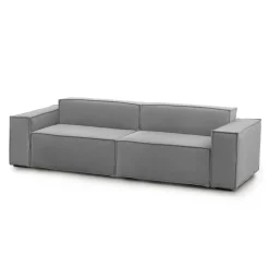 Divano fisso 3 posti Argo, Cm 260x95h70,<Dmora Flash Sale