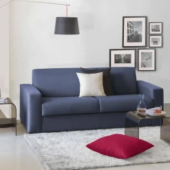 Divano fisso 2 posti Azzurrite, Cm 180x95h90,<Dmora Online