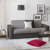 Divano fisso 2 posti Cianite, Cm 180x95h90, Grigio e Antracite<Dmora Flash Sale