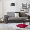 Divano fisso 3 posti Larimar, Cm 200x95h90, Grigio e Antracite<Dmora Online