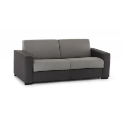 Divano fisso 3 posti Larimar, Cm 200x95h90, Grigio e Antracite<Dmora Online