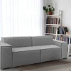 Divano fisso 2 posti Lepidolite, Cm 220x95h70,<Dmora Flash Sale