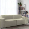 Divano fisso 2 posti Lepidolite, Cm 220x95h70,<Dmora Cheap