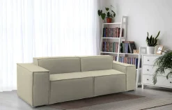 Divano fisso 2 posti Lepidolite, Cm 220x95h70,<Dmora Cheap