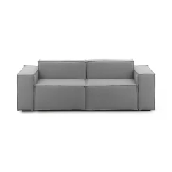 Divano fisso 2 posti Lepidolite, Cm 220x95h70,<Dmora Flash Sale