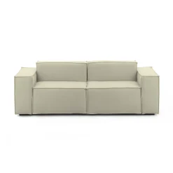 Divano fisso 2 posti Lepidolite, Cm 220x95h70,<Dmora Cheap