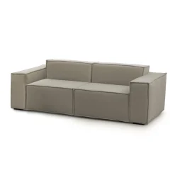 Divano fisso 2 posti Lepidolite, Cm 220x95h70,<Dmora Online