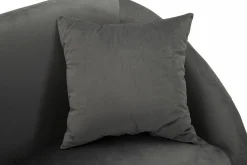 Divano fisso 2 posti Pittari, 137x69 h79 cm, Grigio e Argento<Dmora Sale