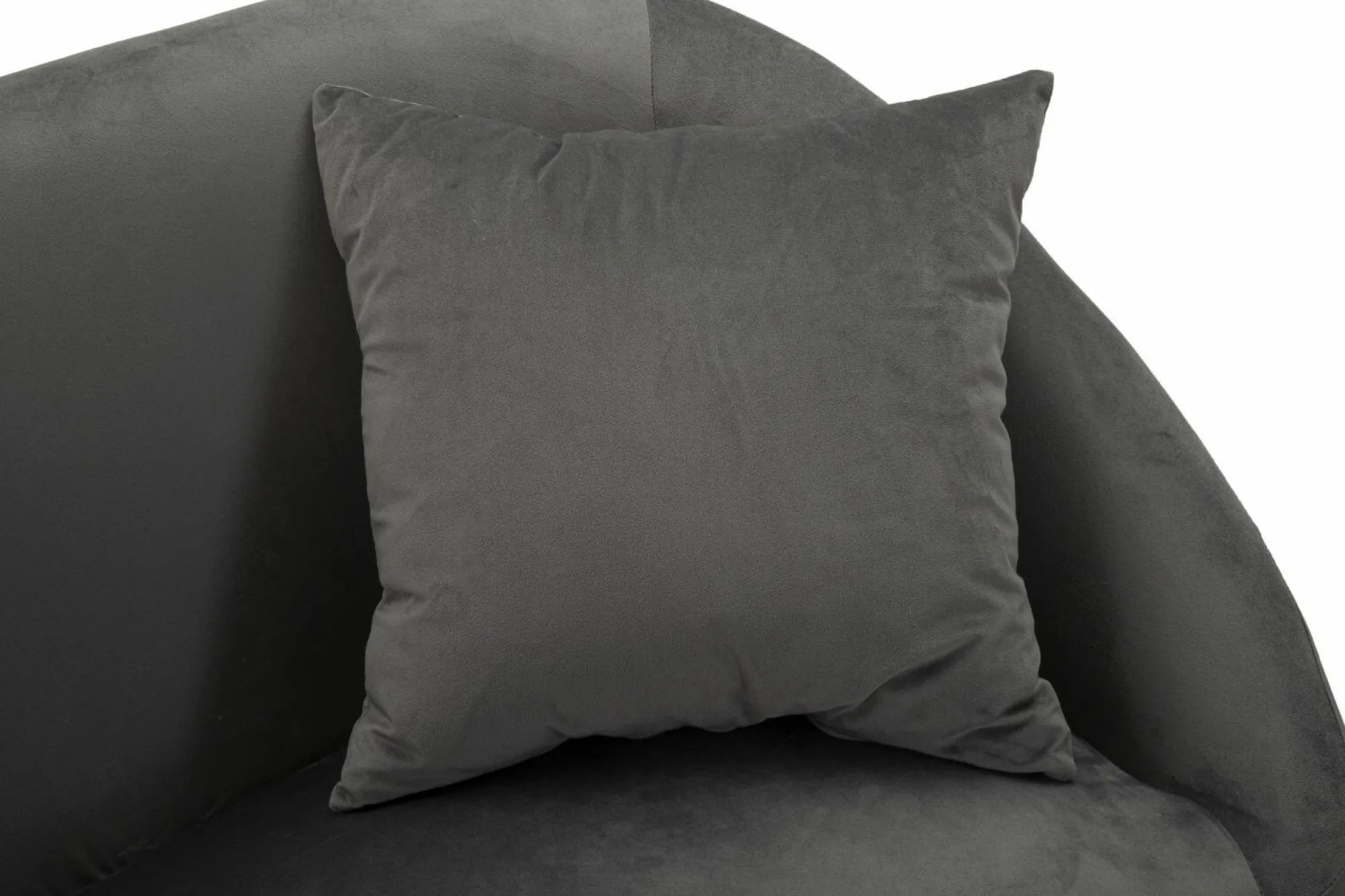 Divano fisso 2 posti Pittari, 137x69 h79 cm, Grigio e Argento<Dmora Sale