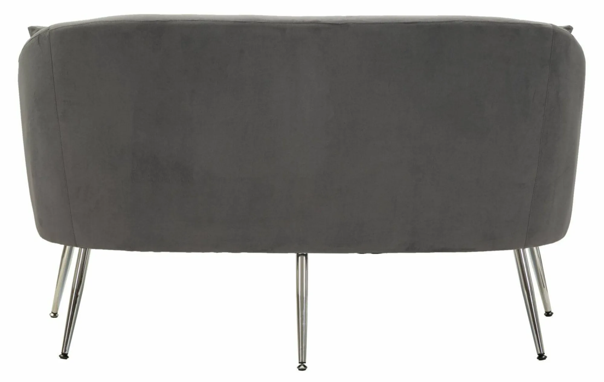 Divano fisso 2 posti Pittari, 137x69 h79 cm, Grigio e Argento<Dmora Sale