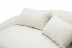 Divano fisso 3 posti Verte, 185x84 h68 cm, Crema e Oro<Dmora Cheap