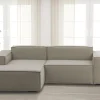 Divano fisso con penisola Alhoa, Cm 220x170h70,<Dmora Sale