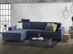 Divano fisso con penisola Anila, Cm 280x95h90,<Dmora Online
