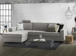 Divano fisso con penisola Anila, Cm 280x95h90,<Dmora Sale