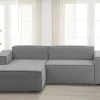 Divano fisso con penisola Assurte, Cm 240x170h70,<Dmora Cheap
