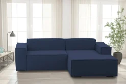 Divano fisso con penisola Amuleto, Cm 220x170h70,<Dmora Best Sale