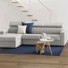 Divano fisso con penisola Aryaly, Cm 280x95h85,<Dmora Shop