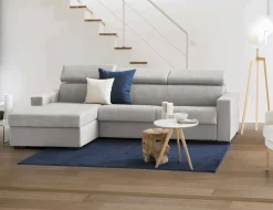 Divano fisso con penisola Aryaly, Cm 280x95h85,<Dmora Shop